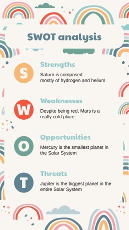 Boho Regenbogen Stil Marketing Plan Präsentationsvorlage