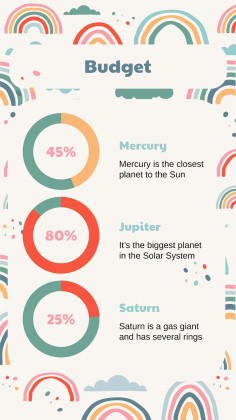 Boho Regenbogen Stil Marketing Plan Präsentationsvorlage