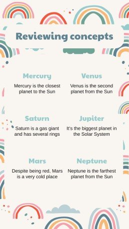 Boho Regenbogen Stil Marketing Plan Präsentationsvorlage