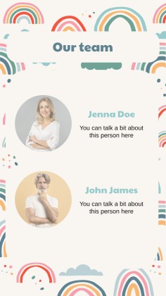 Boho Regenbogen Stil Marketing Plan Präsentationsvorlage