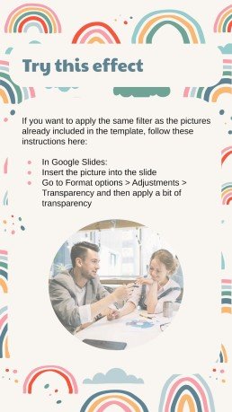 Boho Regenbogen Stil Marketing Plan Präsentationsvorlage