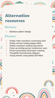 Boho Regenbogen Stil Marketing Plan Präsentationsvorlage