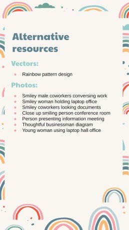 Boho Regenbogen Stil Marketing Plan Präsentationsvorlage