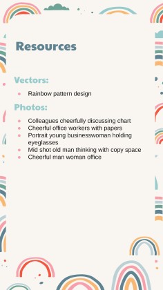 Boho Regenbogen Stil Marketing Plan Präsentationsvorlage