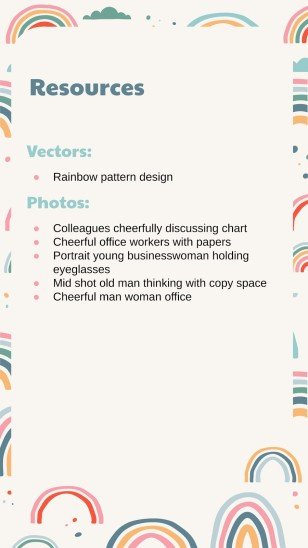 Boho Regenbogen Stil Marketing Plan Präsentationsvorlage