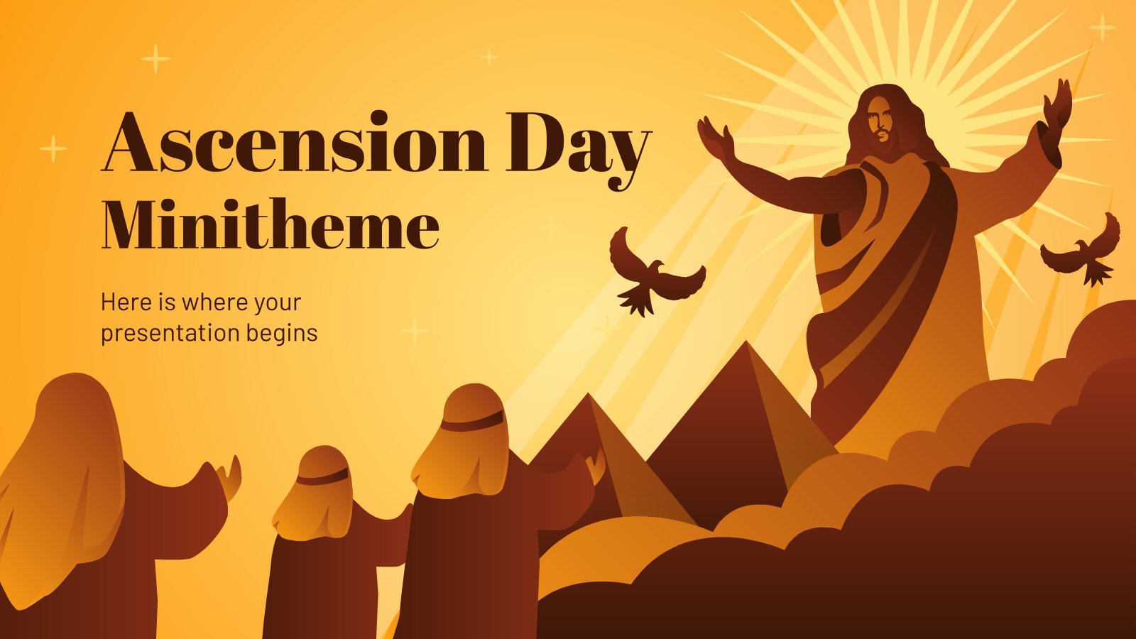 Minitheme du jour de l'Ascension Modèles de présentation