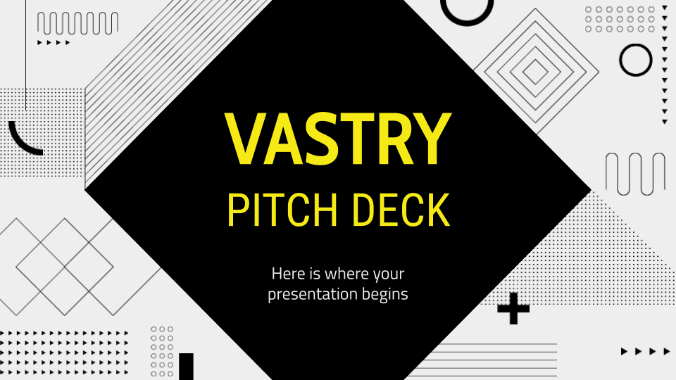 Vastry Pitch Deck presentation template 