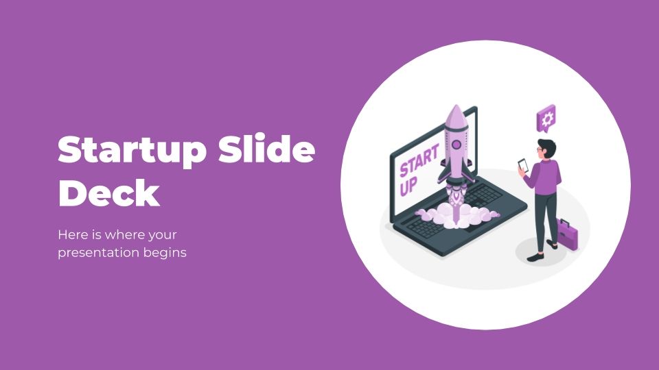 Modelo de apresentação Apresentação para start-ups