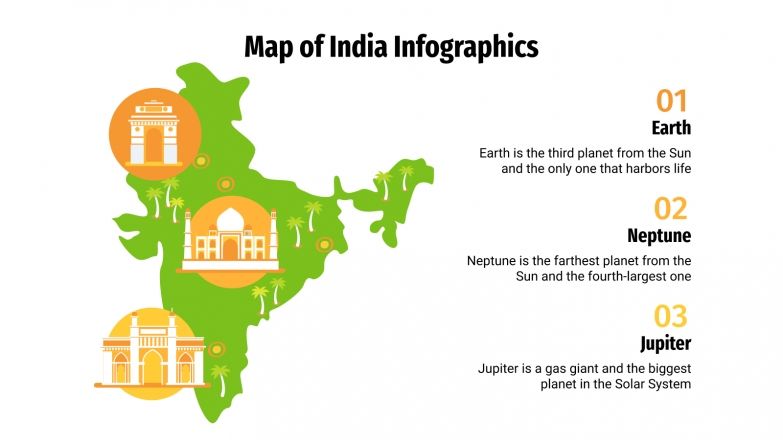 Free India Map Infographics for Google Slides & PowerPoint