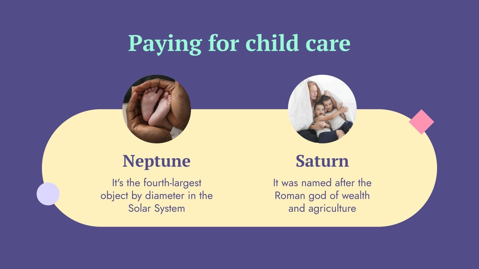 Child Care Services Management Google Slides PPT