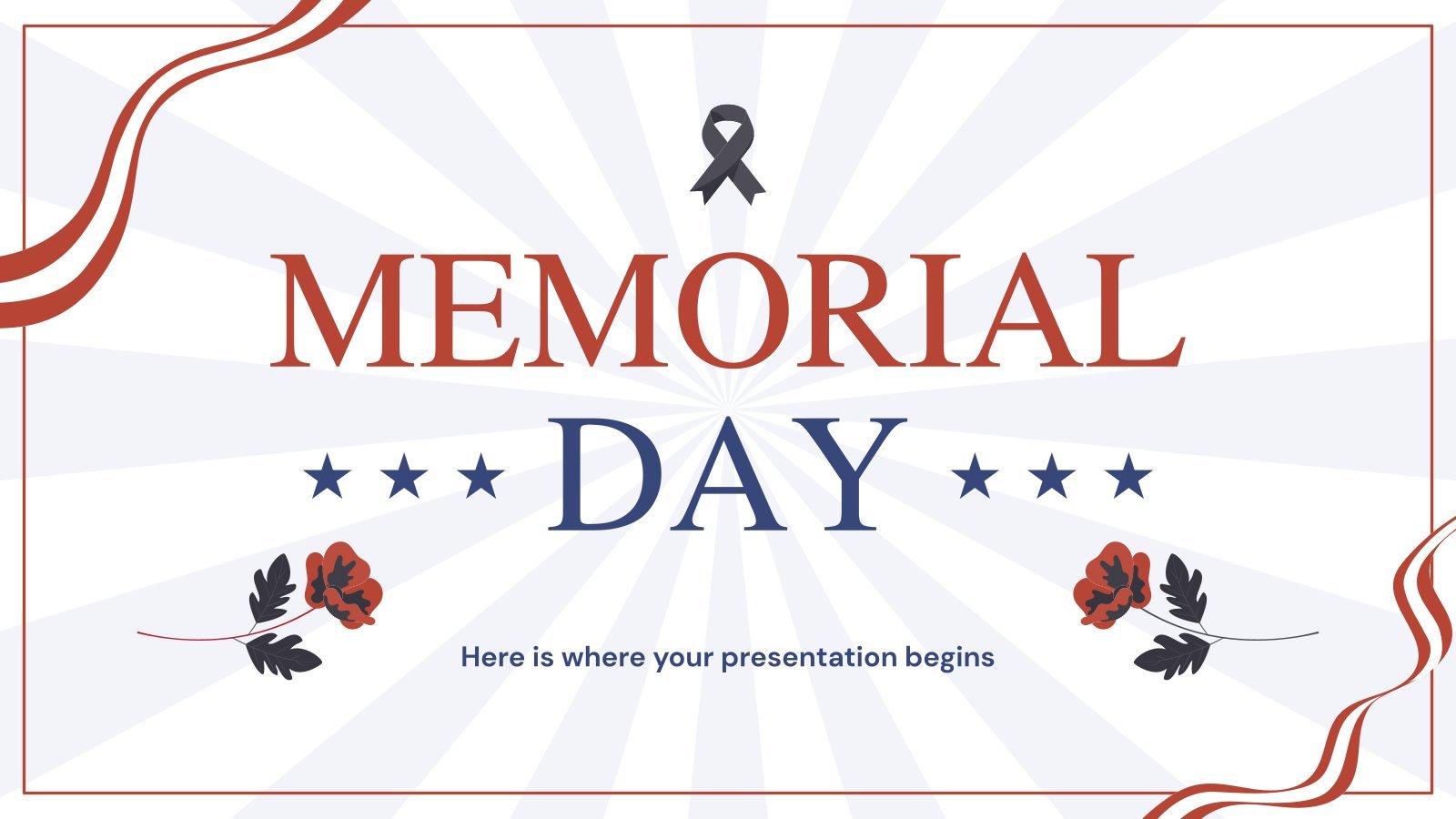 Memorial Day presentation template 