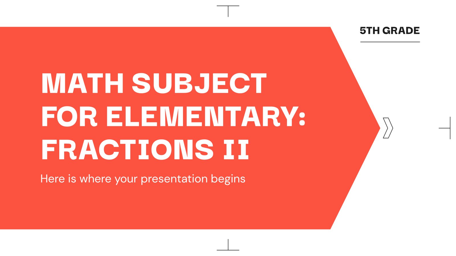 Math Subject for Elementary - 5th Grade: Fractions II presentation template 