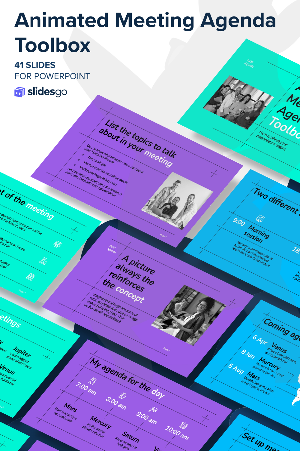 Animated Meeting Agenda Toolbox | PowerPoint