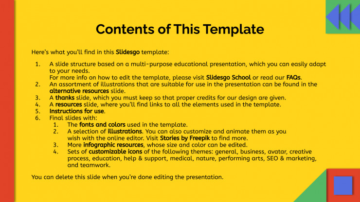 Education Box Challenge presentation template