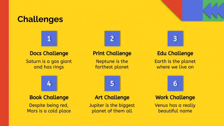 Education Box Challenge presentation template