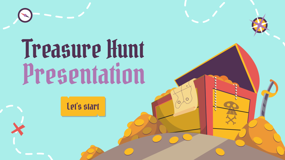 Treasure Hunt Google Slides And PowerPoint Template