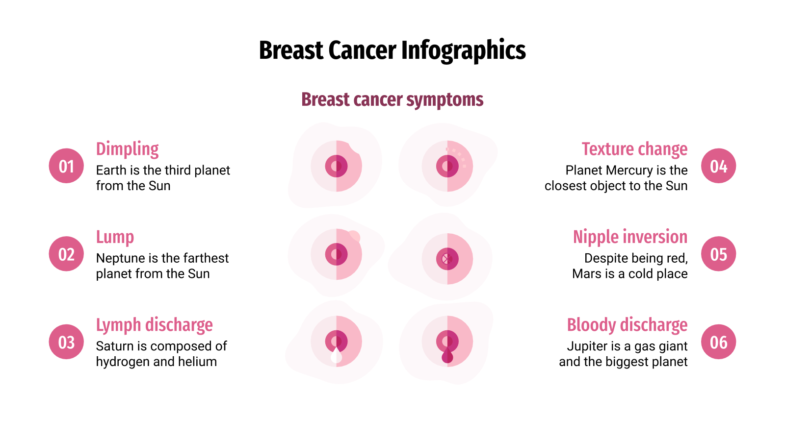 Infographies sur le cancer du sein Pour Google Slides & PPT