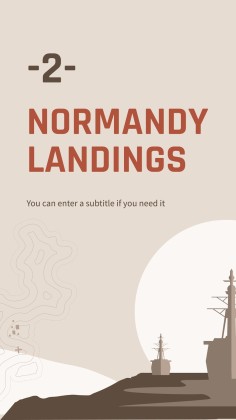 Operation Overlord: Zweiter Weltkrieg Präsentationsvorlage
