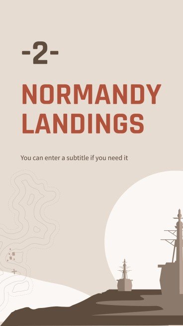 Operation Overlord: Zweiter Weltkrieg Präsentationsvorlage