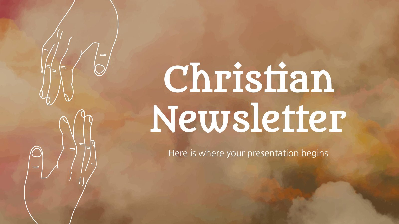 Christian Newsletter presentation template 