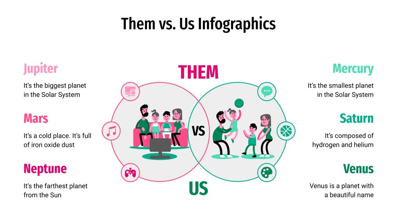 Them vs. Us Infographics for Google Slides & PowerPoint