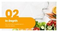 Modelo de apresentação Newsletter de nutrição