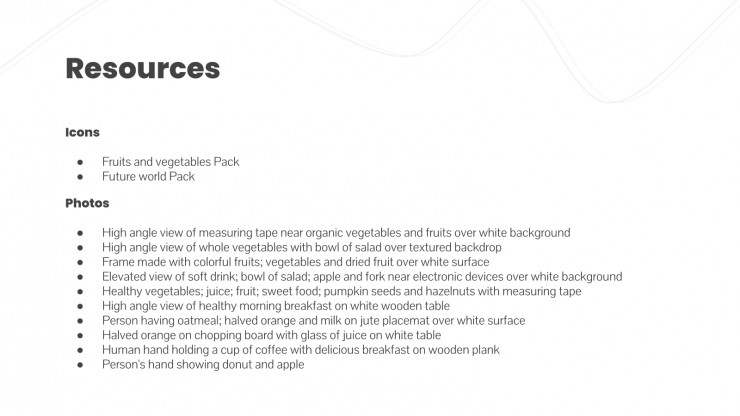Nutrition Newsletter presentation template