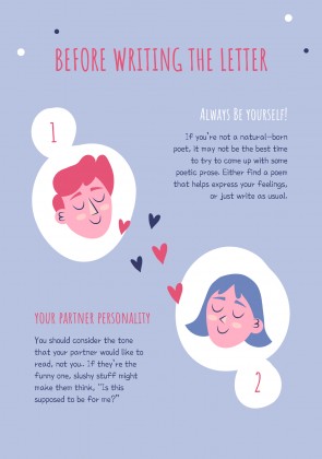 Plantilla de presentación Cartas de amor coloridas