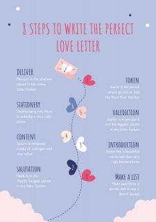 Plantilla de presentación Cartas de amor coloridas