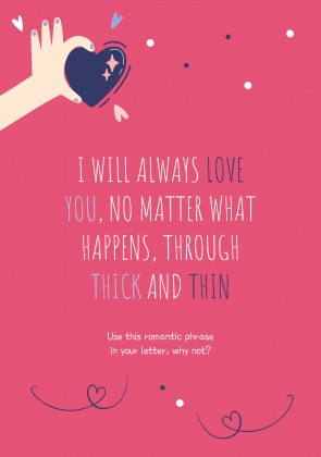 Plantilla de presentación Cartas de amor coloridas