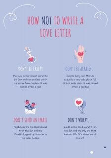 Plantilla de presentación Cartas de amor coloridas