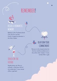 Plantilla de presentación Cartas de amor coloridas