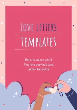 Plantilla de presentación Cartas de amor coloridas