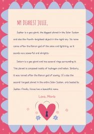 Plantilla de presentación Cartas de amor coloridas