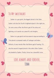 Plantilla de presentación Cartas de amor coloridas