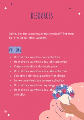 Plantilla de presentación Cartas de amor coloridas