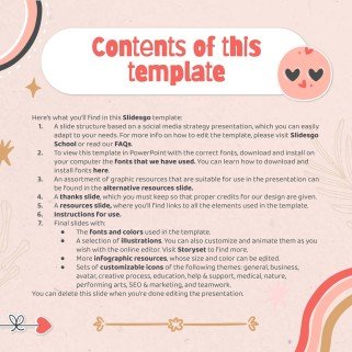 Modelo de apresentação Planejador fofo de mídias sociais para marcas