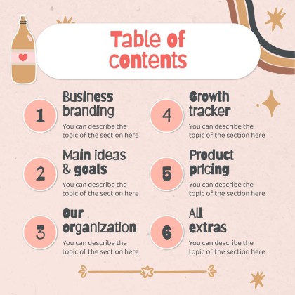 Modelo de apresentação Planejador fofo de mídias sociais para marcas