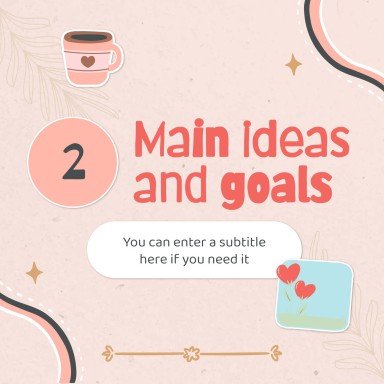 Modelo de apresentação Planejador fofo de mídias sociais para marcas