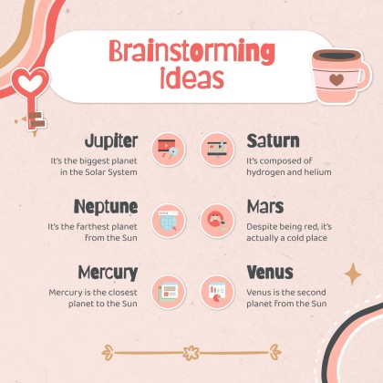 Modelo de apresentação Planejador fofo de mídias sociais para marcas