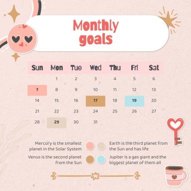 Modelo de apresentação Planejador fofo de mídias sociais para marcas