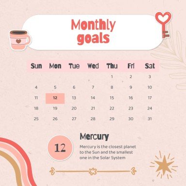 Modelo de apresentação Planejador fofo de mídias sociais para marcas