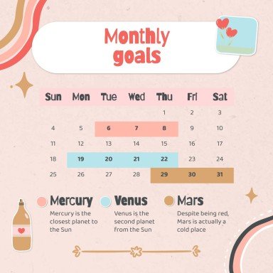 Modelo de apresentação Planejador fofo de mídias sociais para marcas