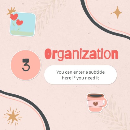 Modelo de apresentação Planejador fofo de mídias sociais para marcas