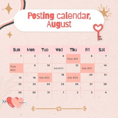 Modelo de apresentação Planejador fofo de mídias sociais para marcas