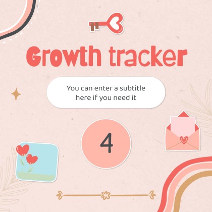 Modelo de apresentação Planejador fofo de mídias sociais para marcas