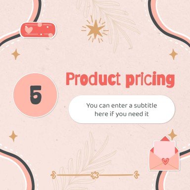 Modelo de apresentação Planejador fofo de mídias sociais para marcas