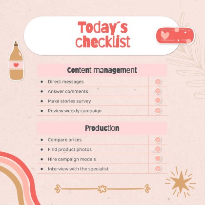 Modelo de apresentação Planejador fofo de mídias sociais para marcas