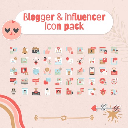 Modelo de apresentação Planejador fofo de mídias sociais para marcas