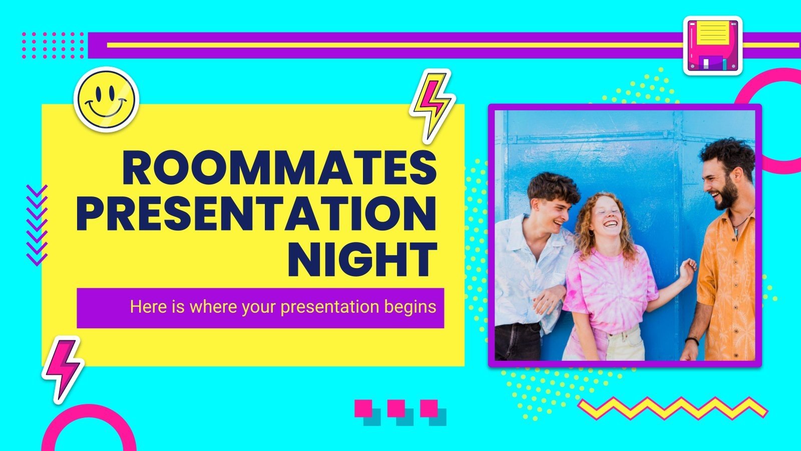 Roommates Presentation Night Google Slides & PowerPoint